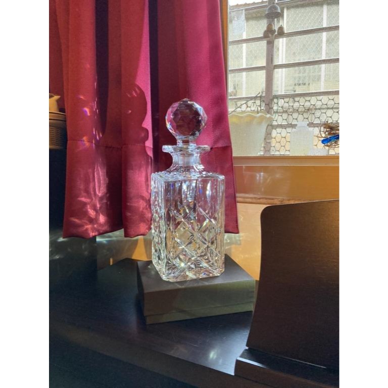 英國製-水晶醒酒瓶-有印記-細節圖5