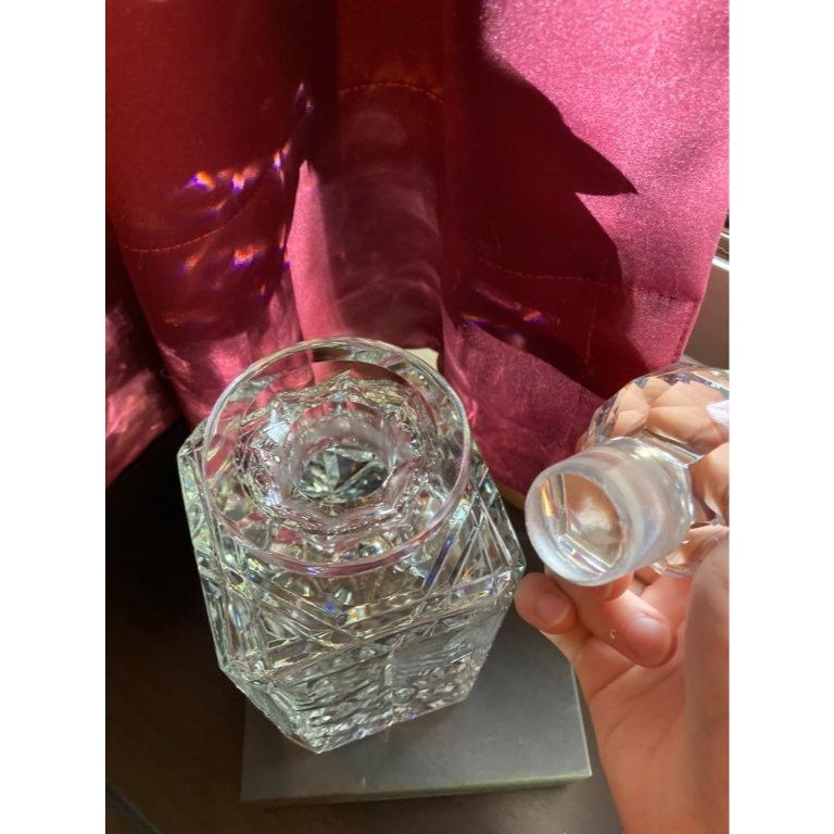英國製-水晶醒酒瓶-有印記-細節圖6