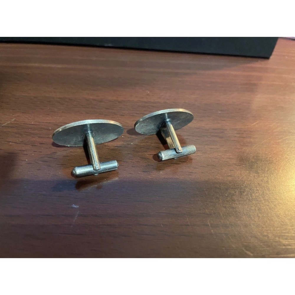 全新with our heartfelt compliments。法式金屬袖扣-細節圖5