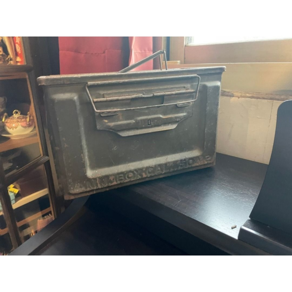 (老品)二戰 美軍 50機槍彈藥箱-細節圖2