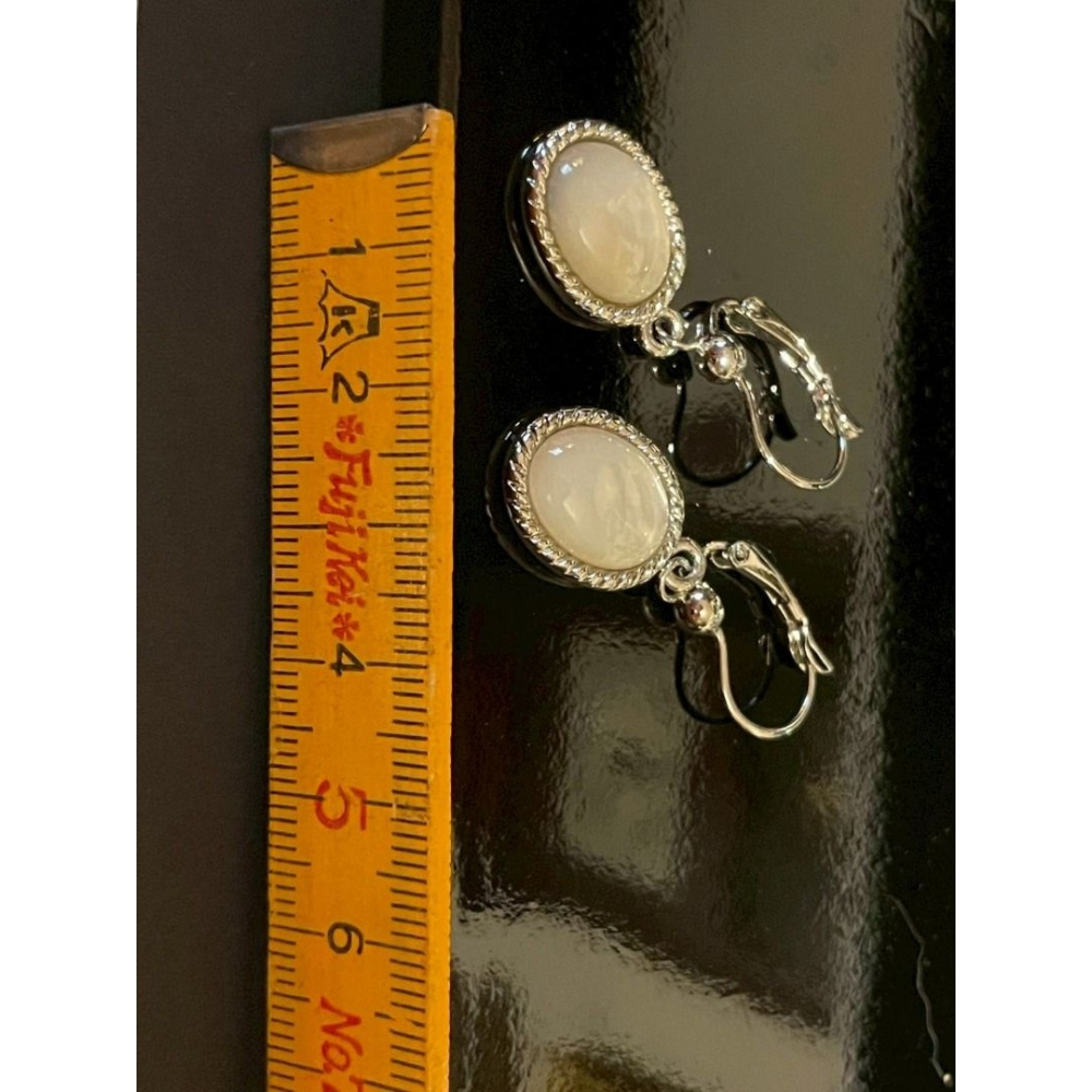 vintage 珍珠母貝 耳飾 耳環-細節圖2