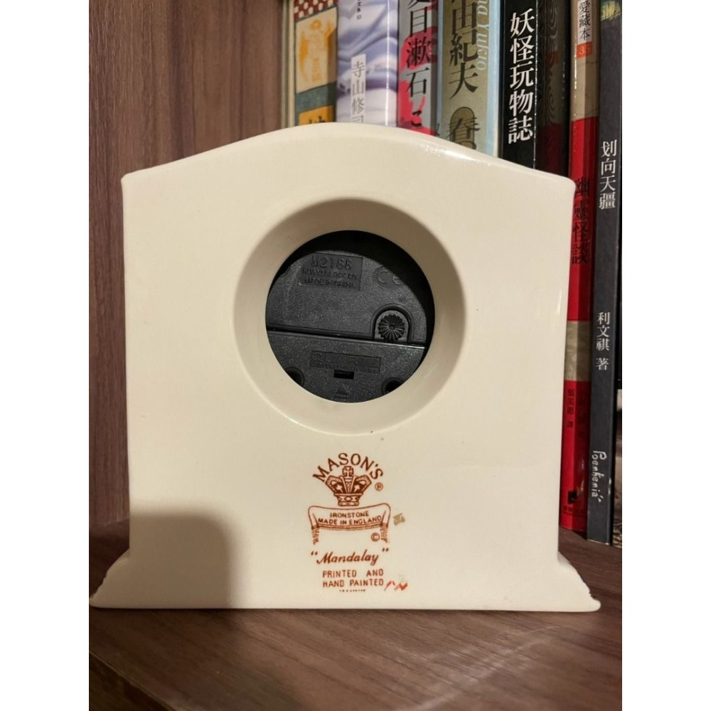 （英國製） Mason＇s。手繪金彩 繁花錦簇 骨瓷時鐘 座鐘 骨瓷-細節圖4