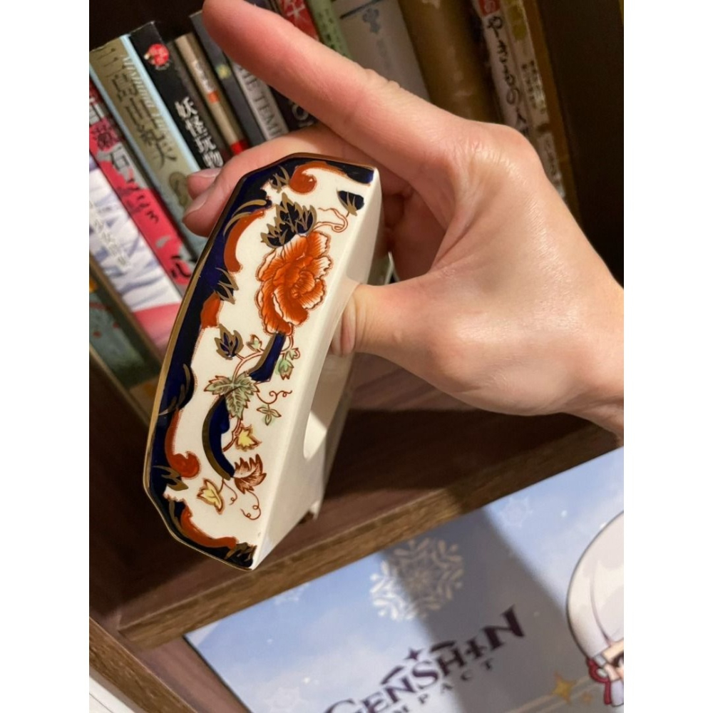 （英國製） Mason＇s。手繪金彩 繁花錦簇 骨瓷時鐘 座鐘 骨瓷-細節圖8