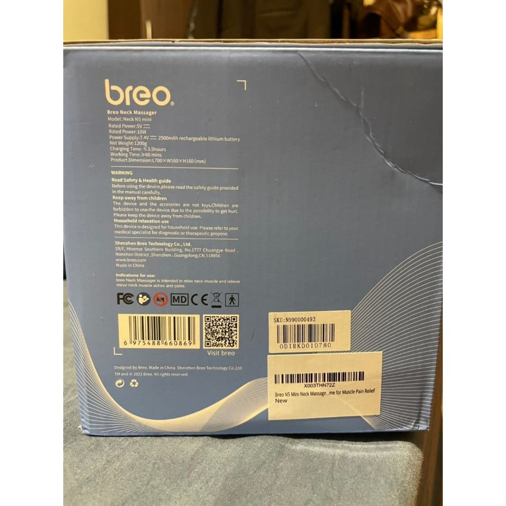 （9.9成新 ）breo 倍輕鬆N5 Mini 肩頸按摩器 只用一次根本新的-細節圖3