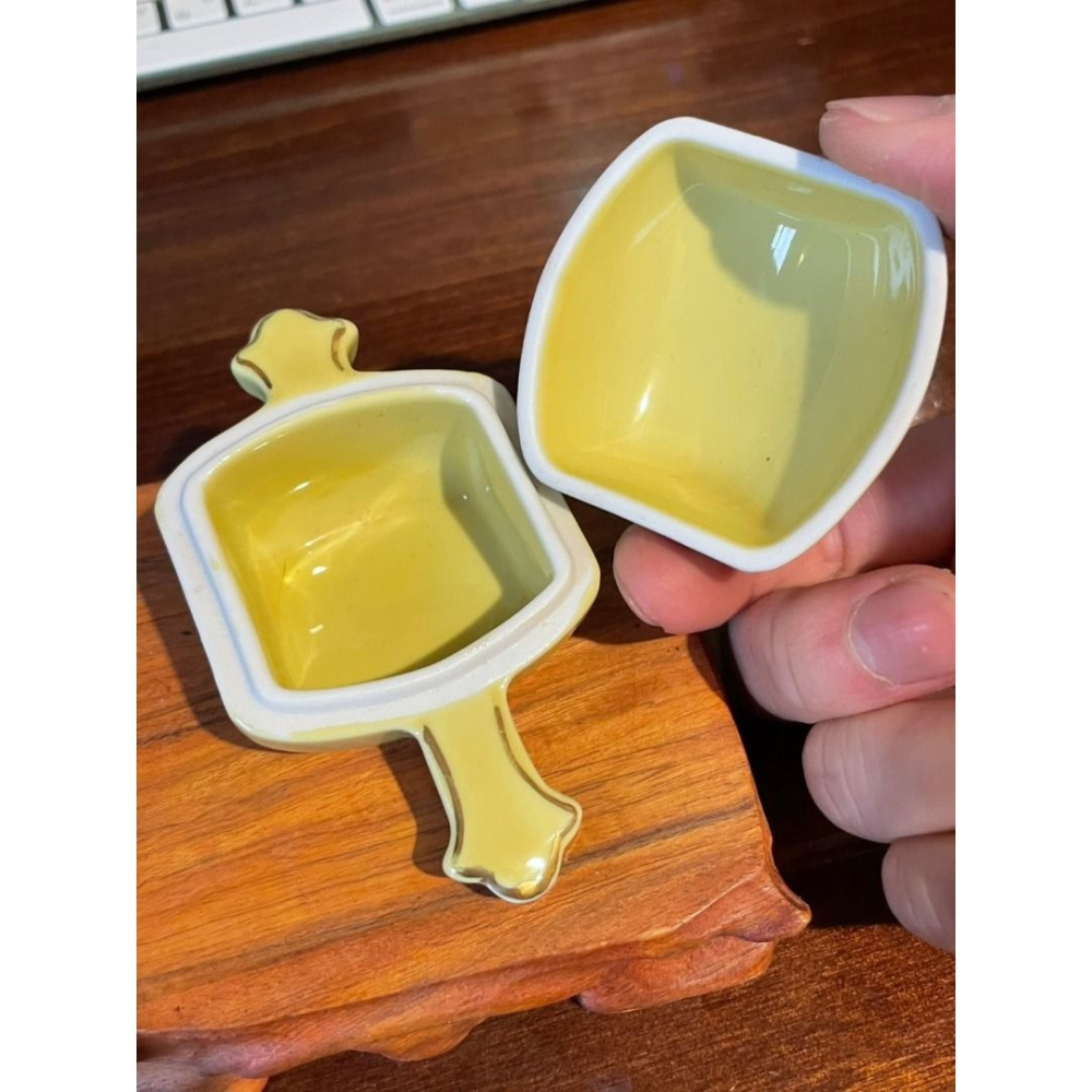 日本 香道 手繪 陶瓷小槌香盒 打ち出の小槌-細節圖7