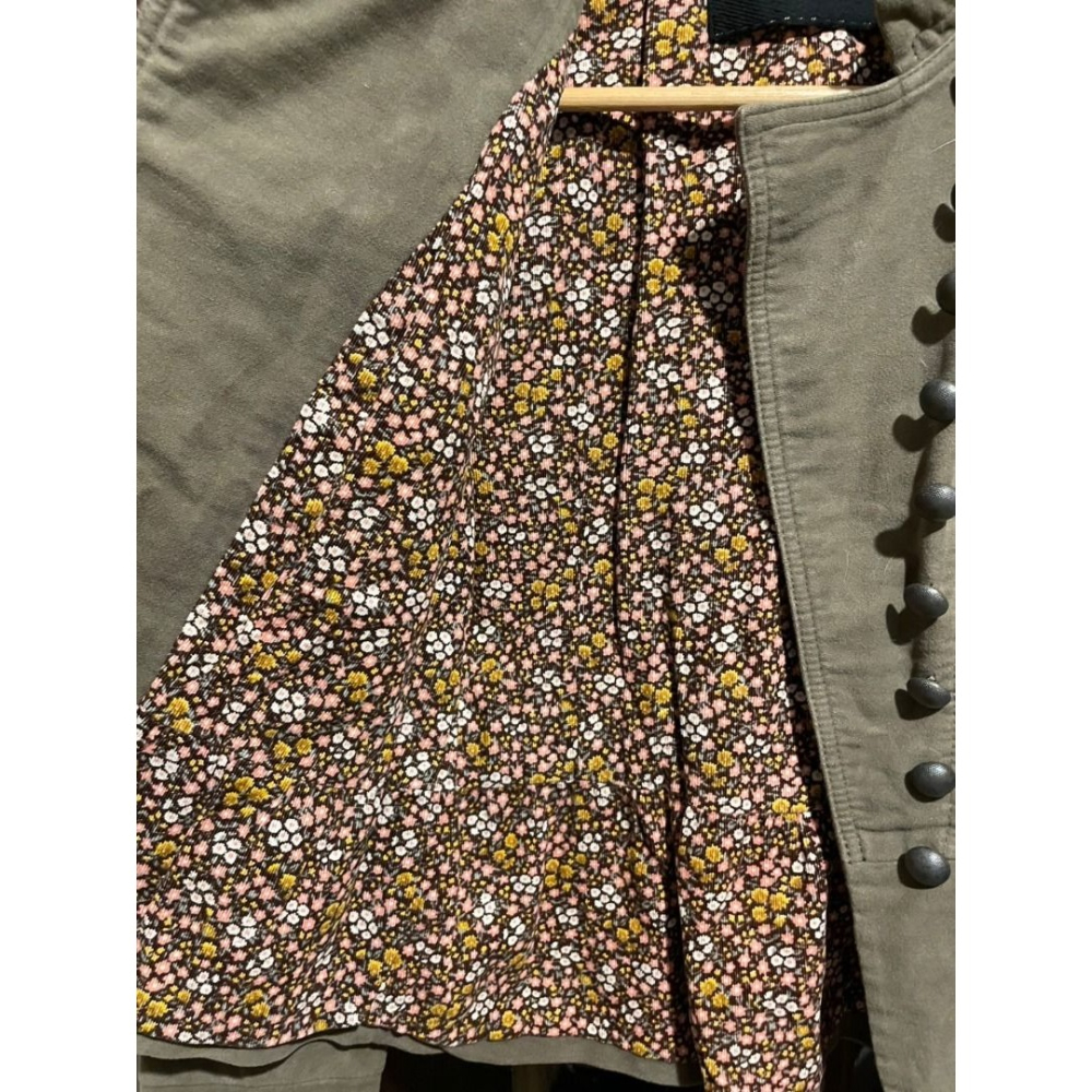 香港品牌Mastina 歐風立領軍裝風 女用 外套 絨布-細節圖6