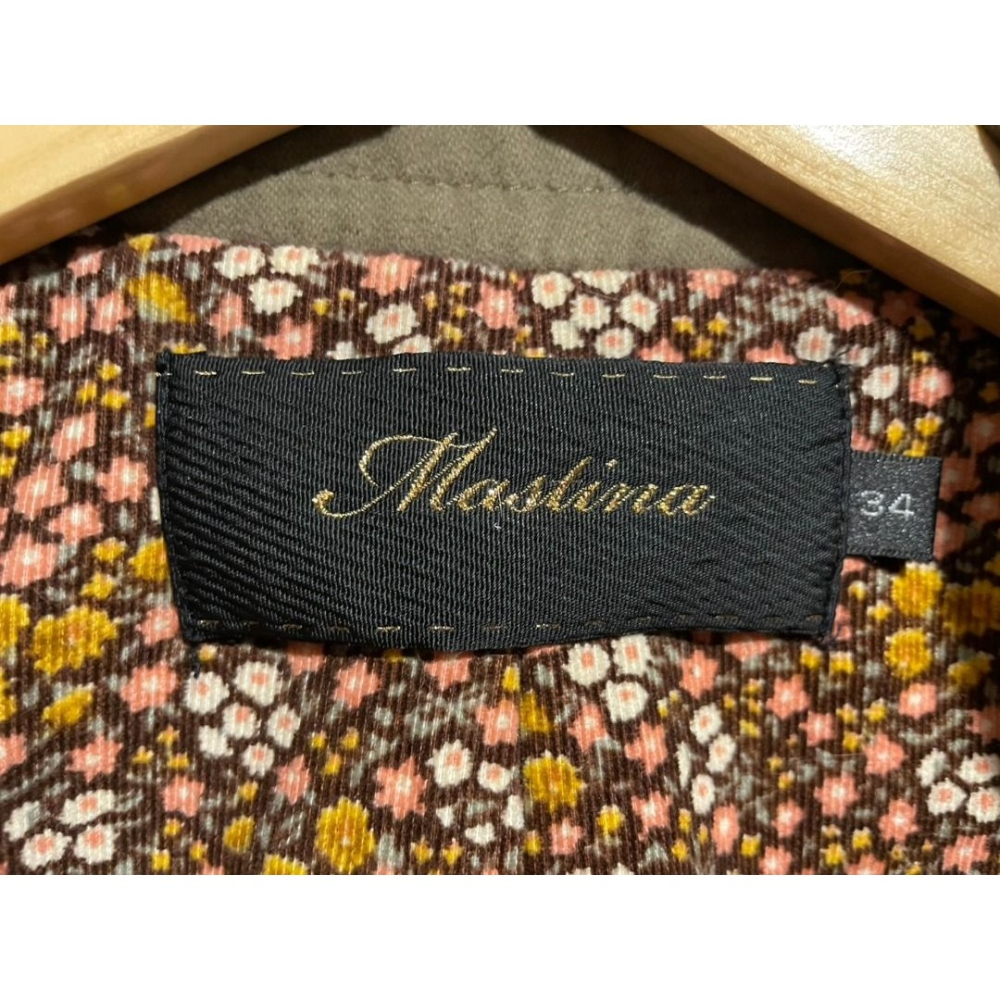 香港品牌Mastina 歐風立領軍裝風 女用 外套 絨布-細節圖8