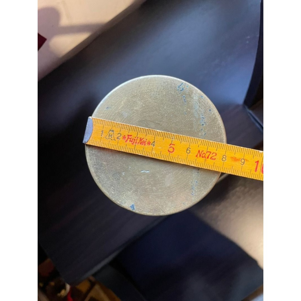 日本帶回 純黃銅 老燭台 有份量 （圖內有尺寸重量）-細節圖5