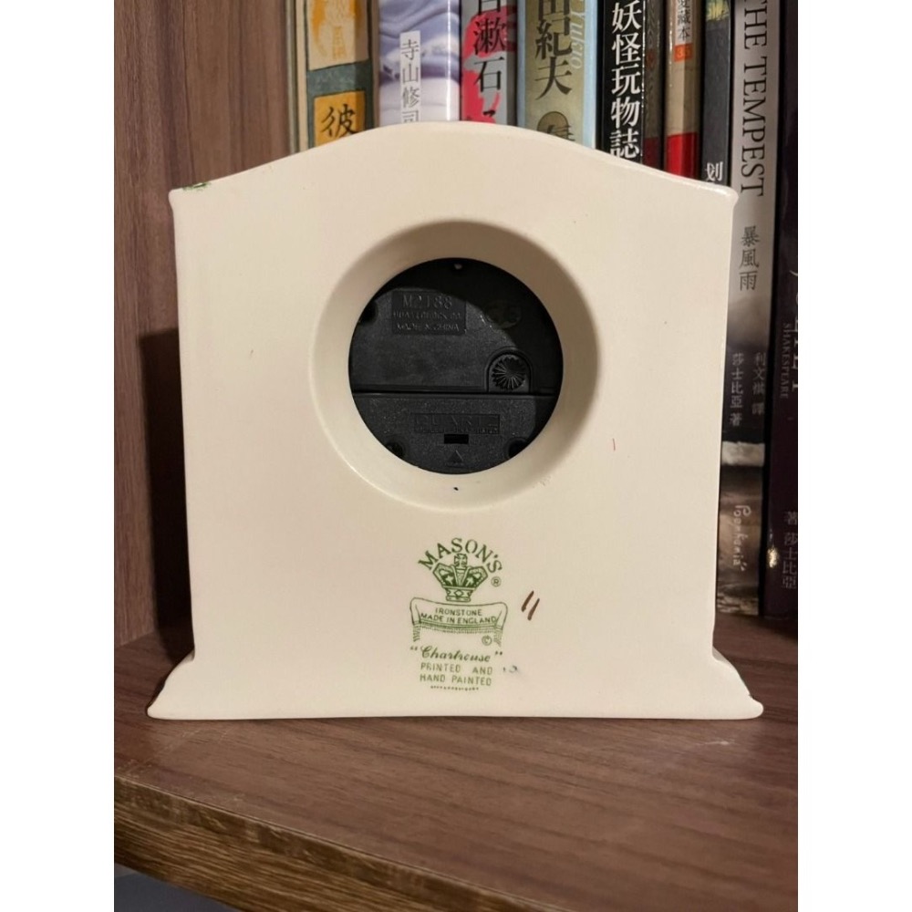 （英國製） Mason＇s。手繪金彩 繁花錦簇 骨瓷時鐘 座鐘 骨瓷-細節圖8