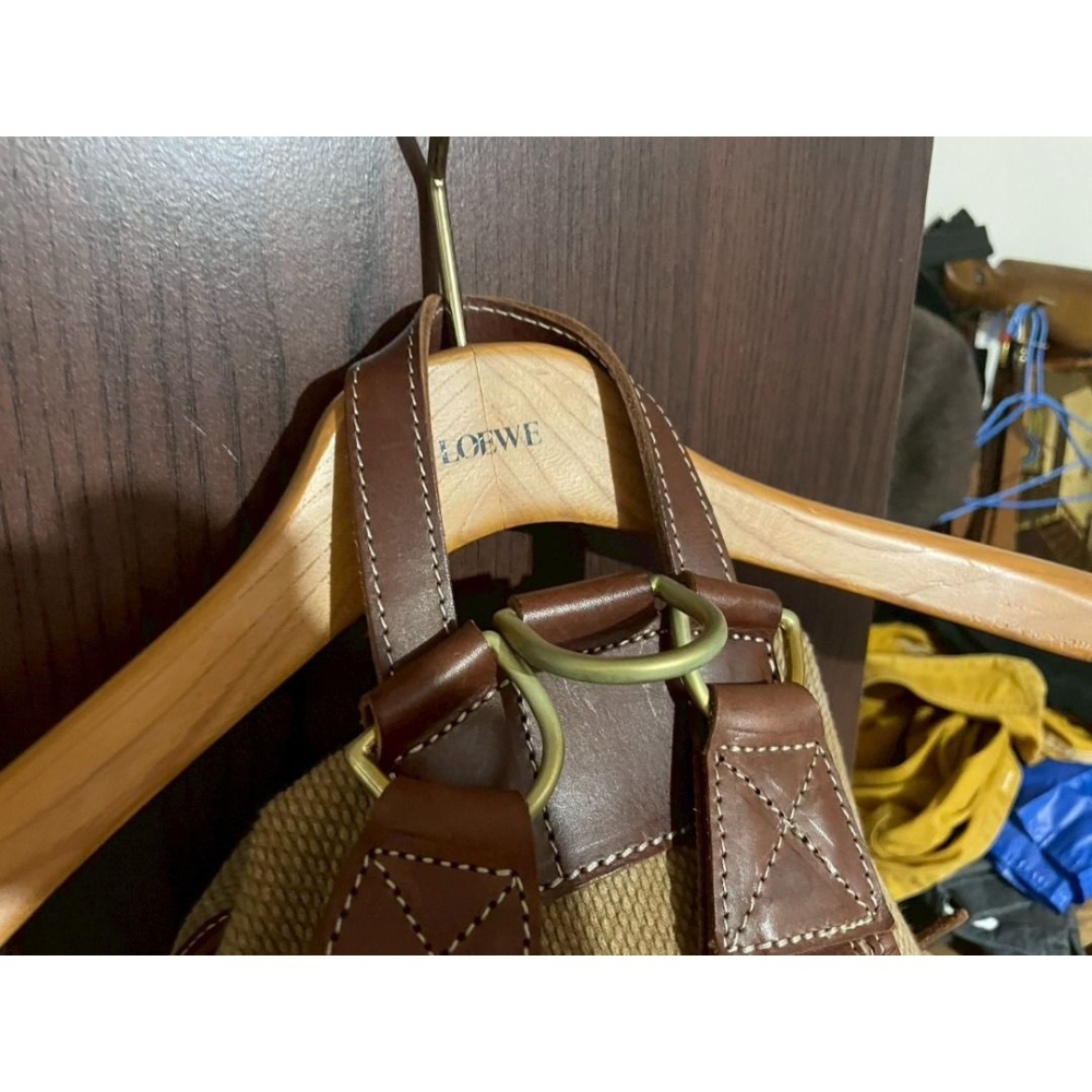 HEYOU Handmade - 〝Army style backpack〞刺子布款 皮革後背包-細節圖5