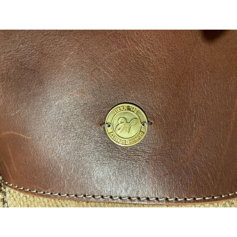 HEYOU Handmade - 〝Army style backpack〞刺子布款 皮革後背包-細節圖9