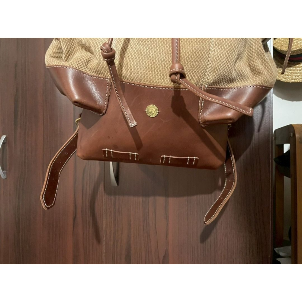 HEYOU Handmade - 〝Army style backpack〞刺子布款 皮革後背包-細節圖10