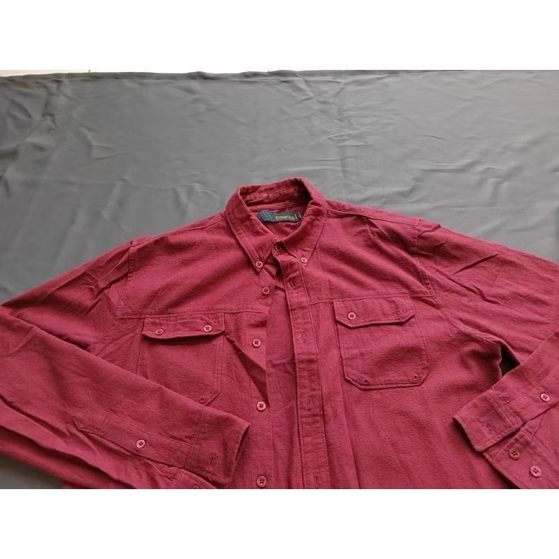 【K1】二手西海岸滑板大牌Emerica 素面襯衫 SZ M-細節圖2