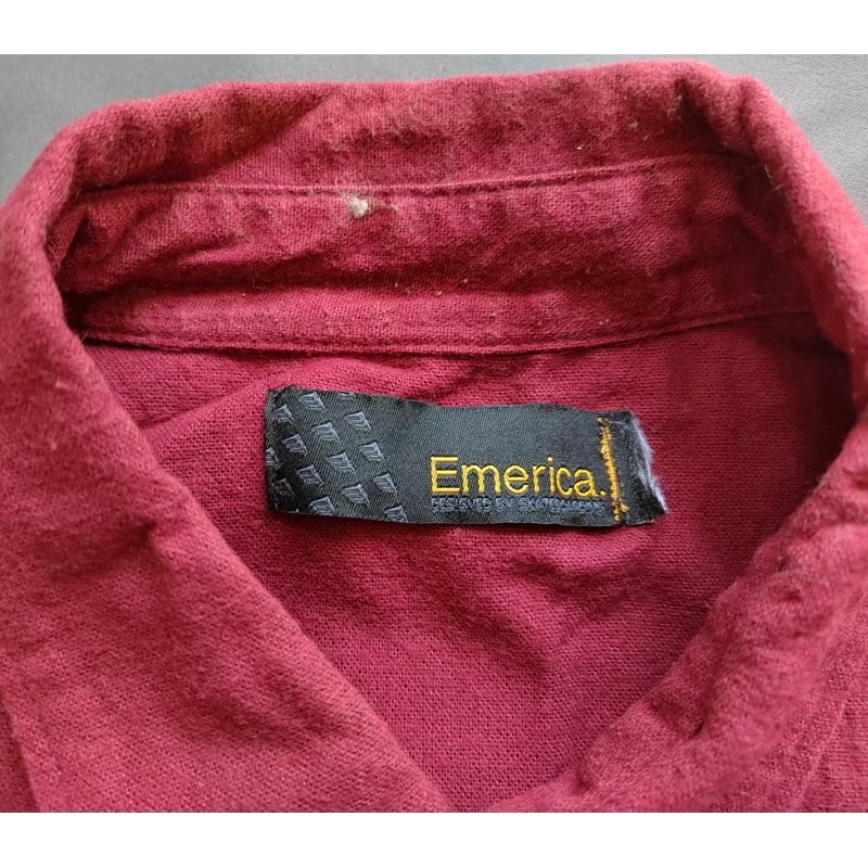 【K1】二手西海岸滑板大牌Emerica 素面襯衫 SZ M-細節圖3
