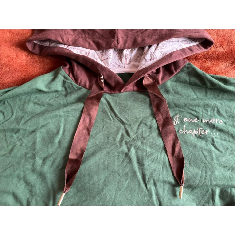 全新Loungefly Bookshop Hoodie帽T SZ S/L-細節圖3