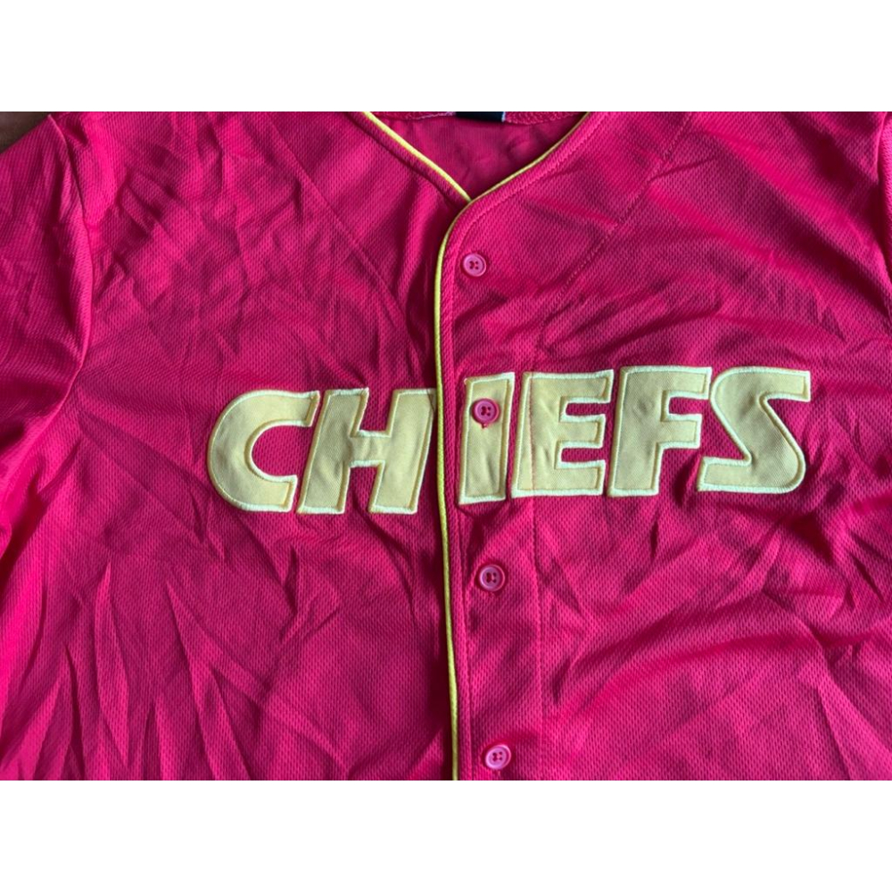 全新NFL堪薩斯酋長Kansas Chiefs棒球球衣 SZ L/XL-細節圖4