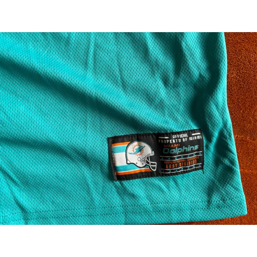 全新NFL邁阿密海豚Miami Dolphins棒球球衣 SZ M-細節圖5
