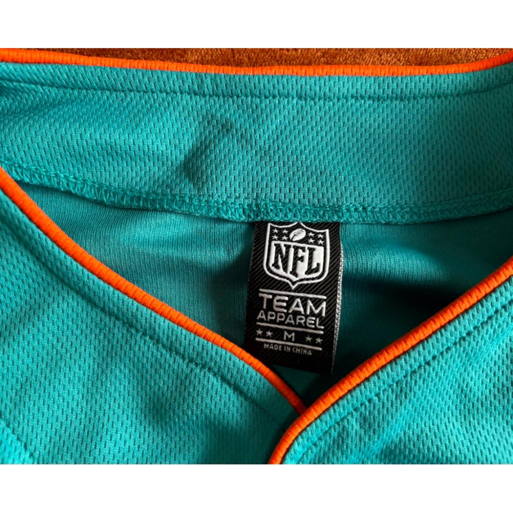 全新NFL邁阿密海豚Miami Dolphins棒球球衣 SZ M-細節圖7
