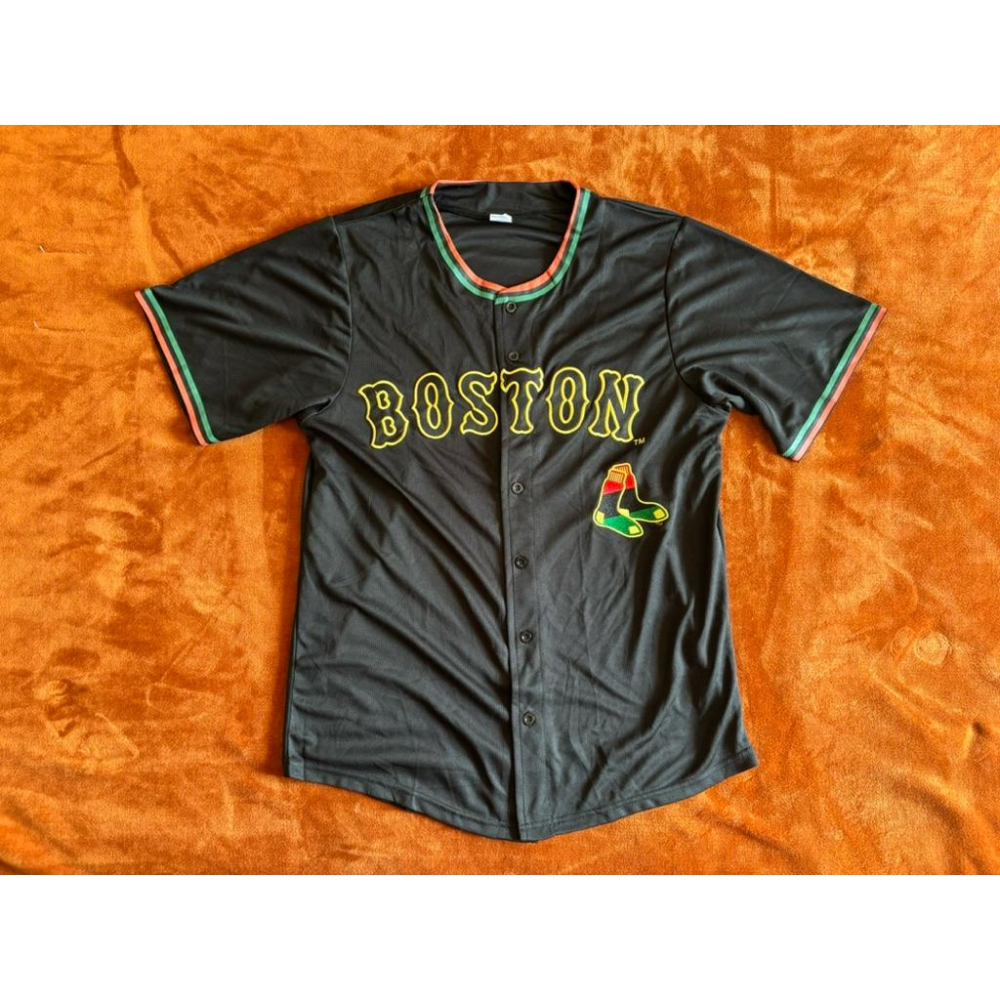 【Q2】全新波士頓紅襪Boston Red Sox American Celebration Night球衣 SZ M/-細節圖2