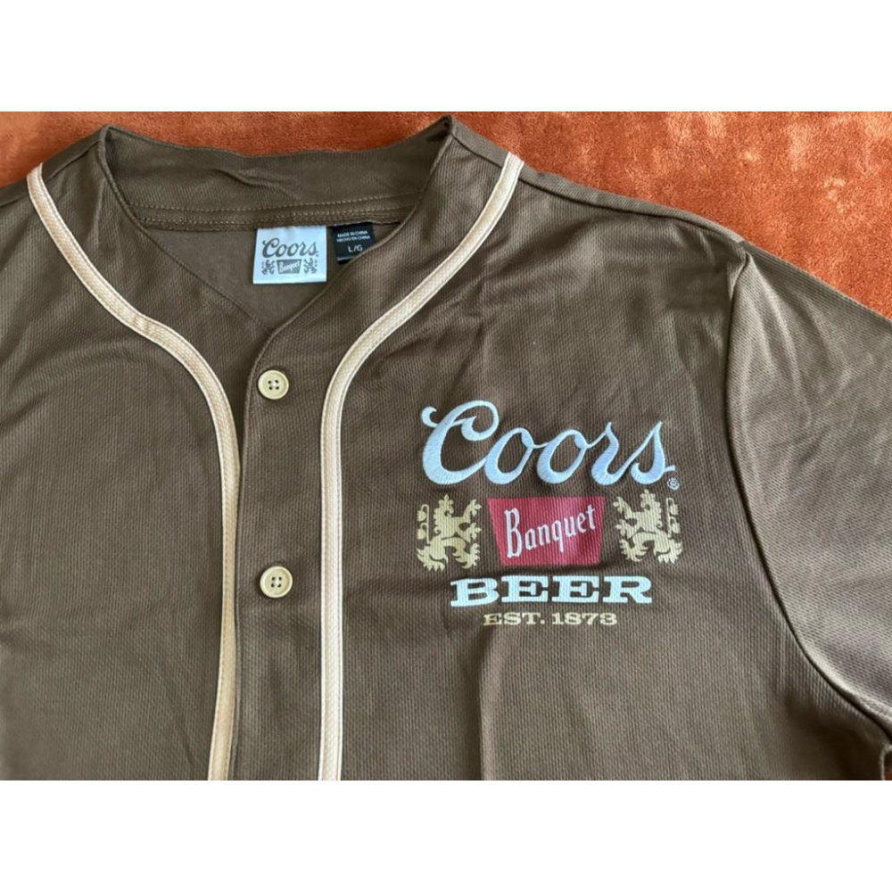 全新Coors Beer棒球球衣  SZ L-細節圖2