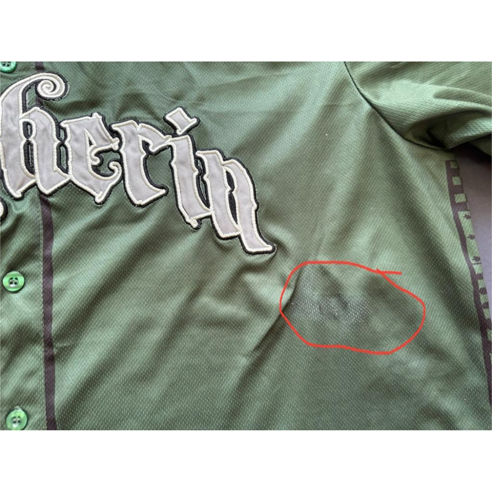 【B2】二手邁阿密馬林魚和哈利波特聯名Harry Potter Miami Marlins Slytherin球衣 XL-細節圖4