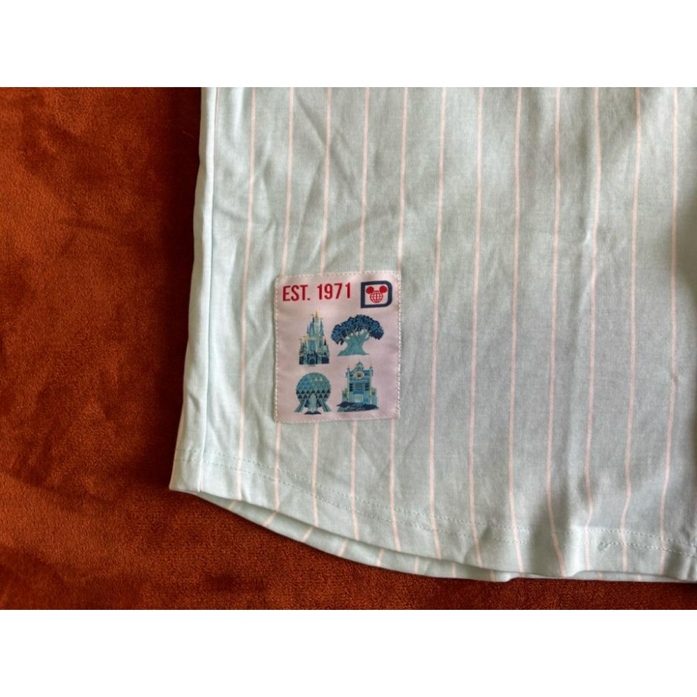 全新迪士尼Walt Disney World Baseball 4 Parks棒球球衣 SZ XL-細節圖2