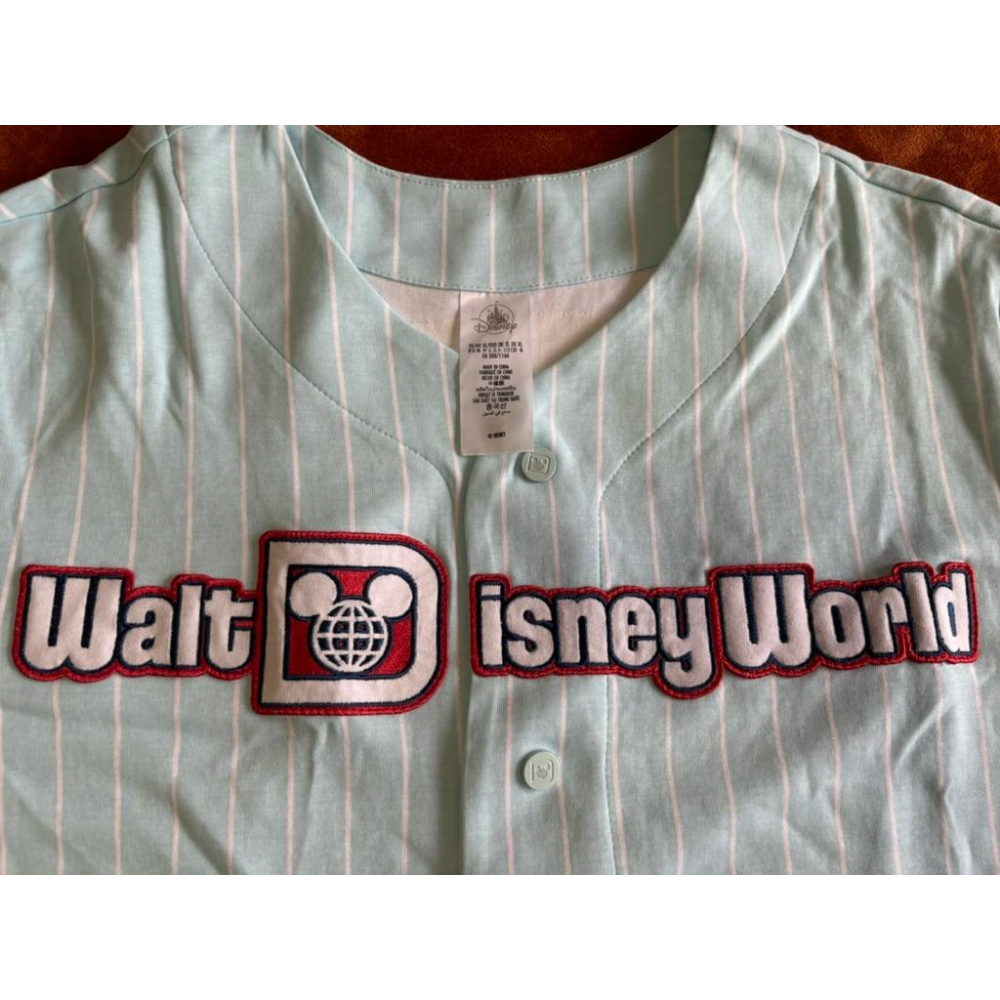 全新迪士尼Walt Disney World Baseball 4 Parks棒球球衣 SZ XL-細節圖3