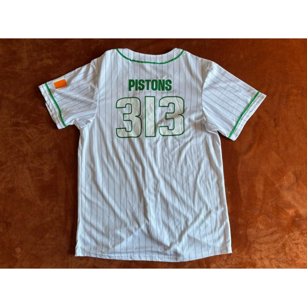 【P2】全新底特律活塞Detroit Pistons 313特殊活動棒球球衣 SZ L-細節圖4