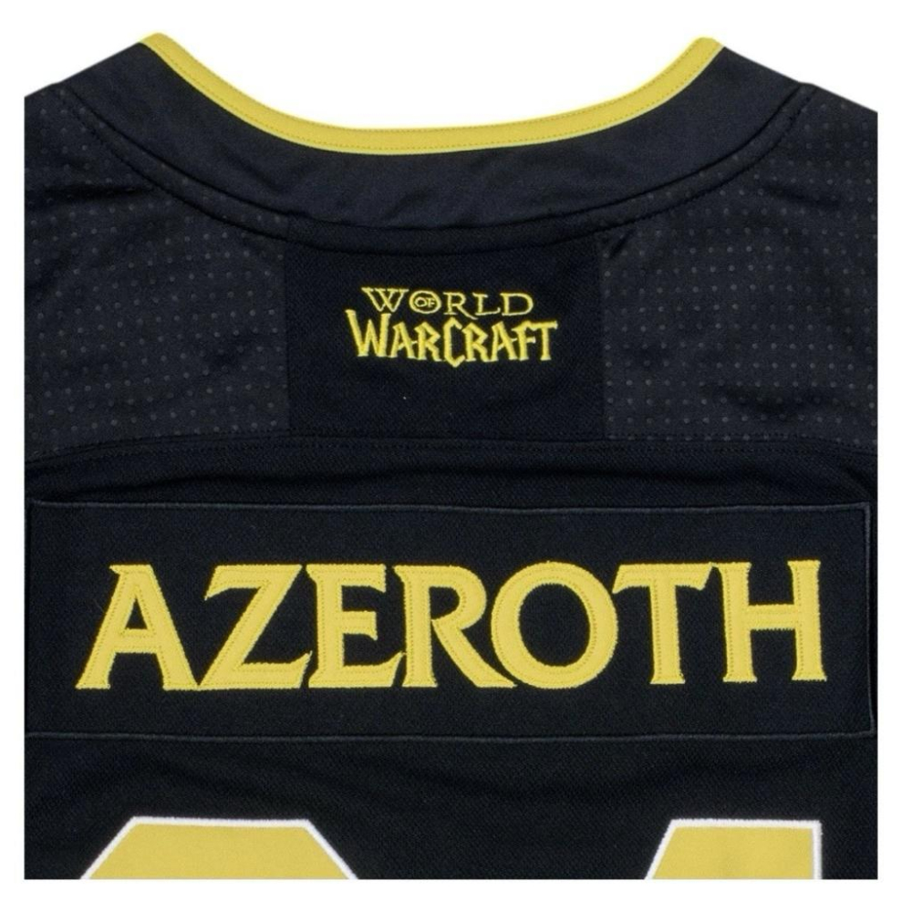 全新魔獸世界Blizzard World Of Warcraft Hockey Jersey Azeroth冰球球衣 L-細節圖3