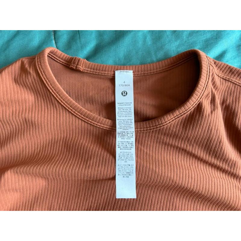 二手All It Takes女長袖T恤*羅紋 Nulu™瑜伽上衣 lululemon丨LW3GEZS-細節圖4