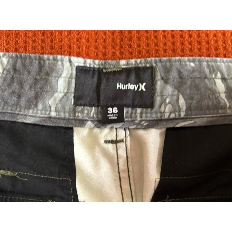 【D2】二手衝浪大牌Hurley迷彩短褲 SZ 36-細節圖3