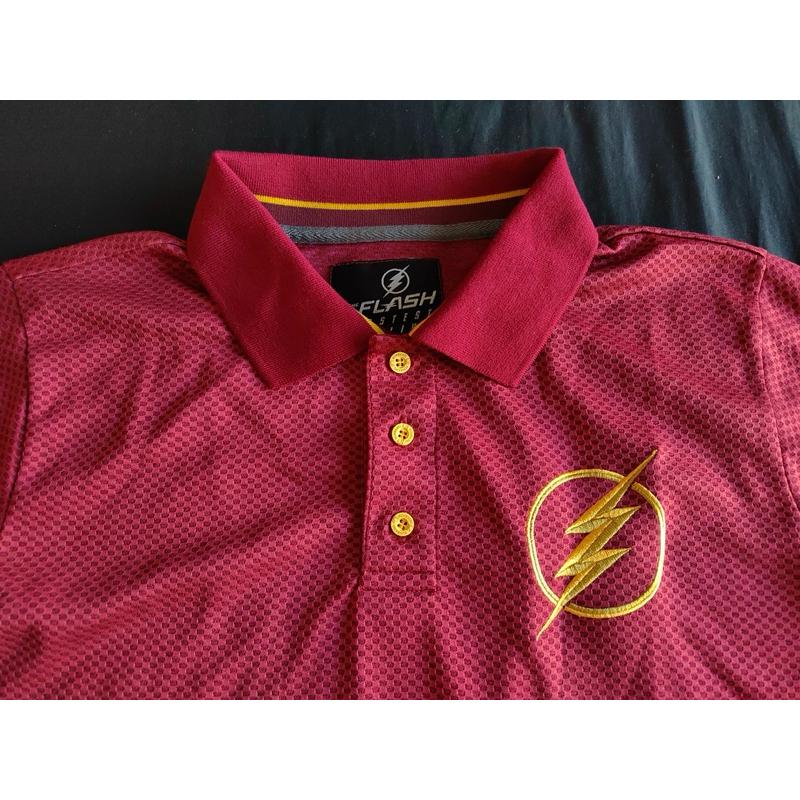 【C1】全新 DC Comics 閃電俠The Flash Polo衫 SZ M-細節圖2