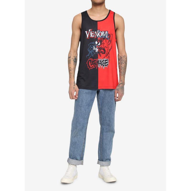 全新Marvel 猛毒Venom & Carnage Split Tank Top-細節圖2