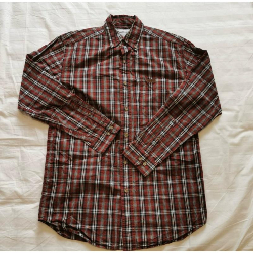 00＇s 早期二手古著Vintage Carhartt 工裝厚實格紋襯衫 SZ S