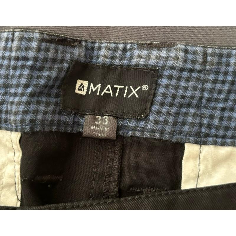 二手古著Vintage西海岸滑板大牌Matix黑色短褲SZ 33-細節圖4