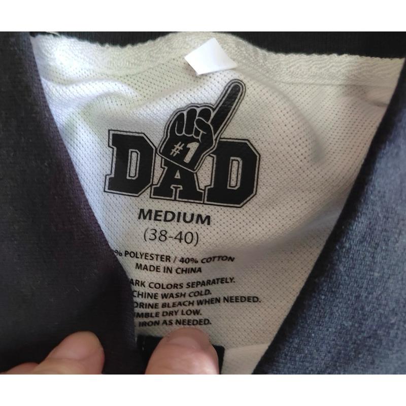 【D1】全新#1 DAD 網眼Polo衫 SZ M-細節圖2