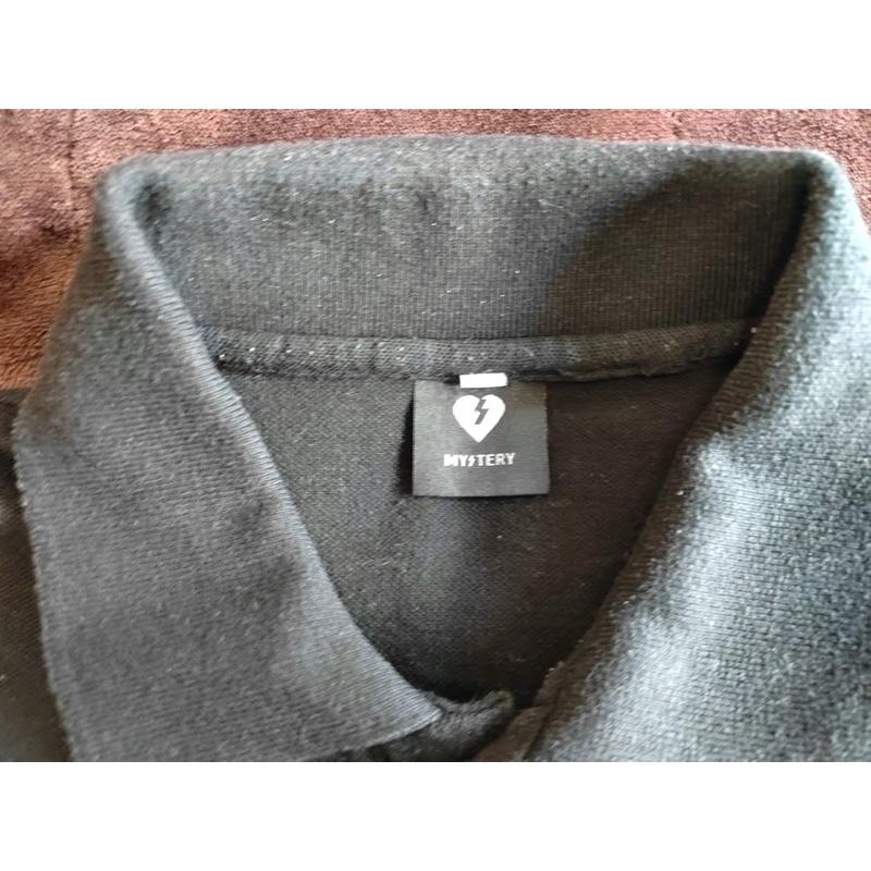 【A4】二手古著Vintage西海岸滑板大牌Mystery網眼Polo衫 SZ S-細節圖3