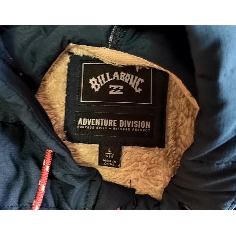 【I7】二手很新衝浪大牌Billabong絨毛帽T  SZ L-細節圖4