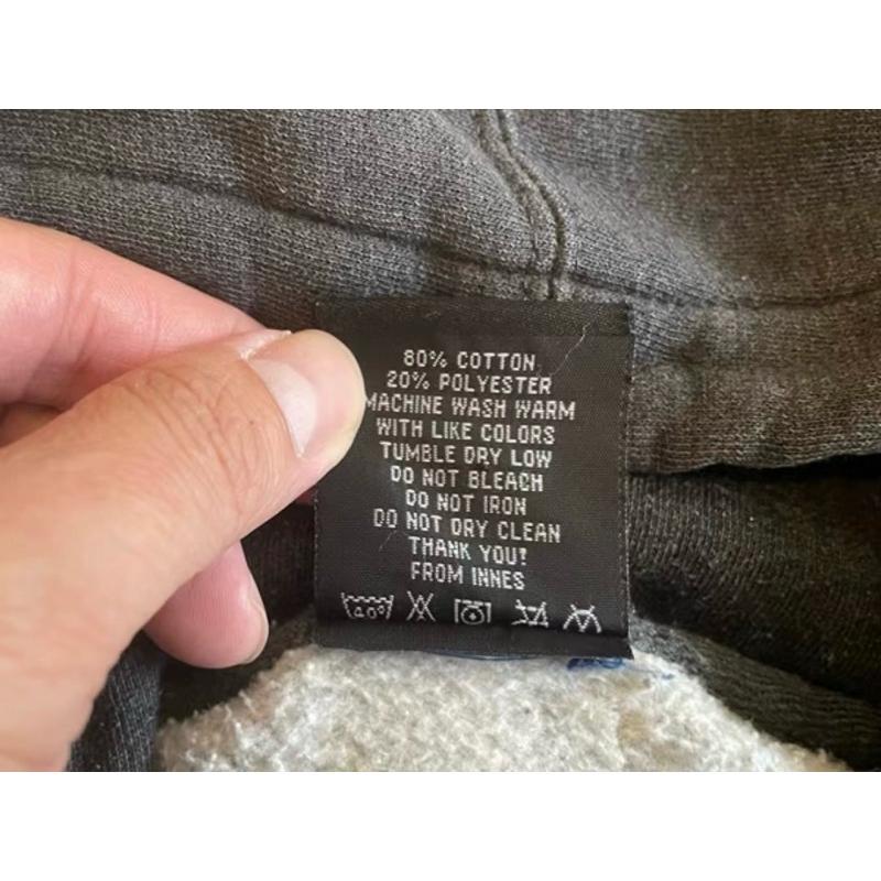 二手古著Vintage美產稀有滑板大牌 Innes logo帽T SZ M-細節圖4