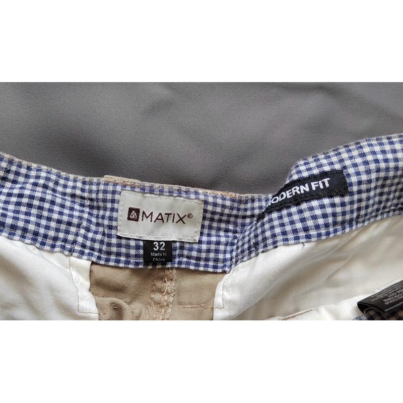 二手古著Vintage西海岸滑板大牌Matix卡其短褲 SZ 32-細節圖3