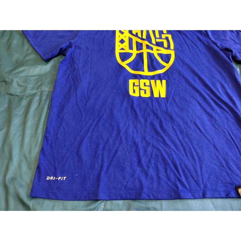 【H6】二手Nike金州勇士GSW Golden State Warriors Dry-fit運動短T  SZ XL-細節圖2