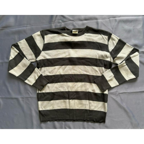 【R5】二手古著Vintage工裝大牌Carhartt條紋毛衣SZ L