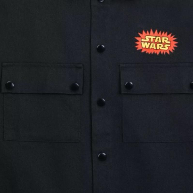 全新Disney迪士尼星際大戰Star Wars Twill Jacket襯衫外套 SZ L-細節圖6