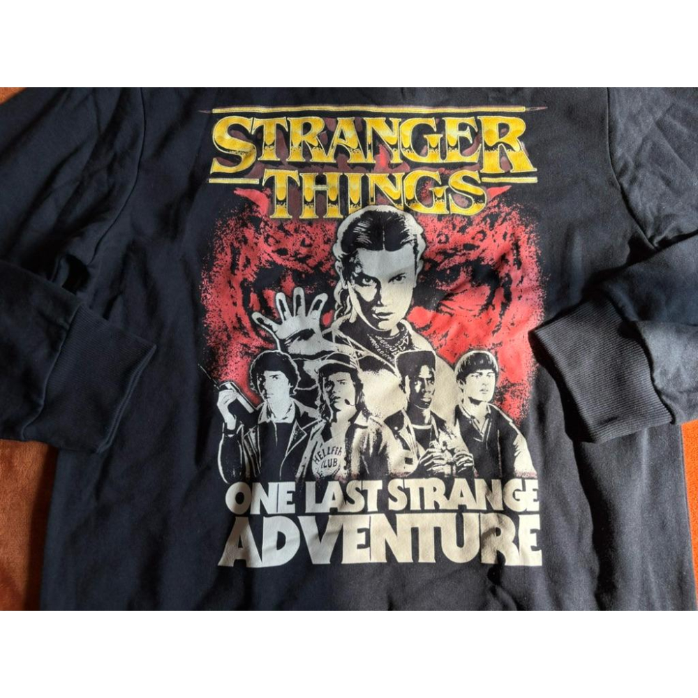 全新怪奇物語Netflix Stranger Things周邊大學T SZ M/L-細節圖2
