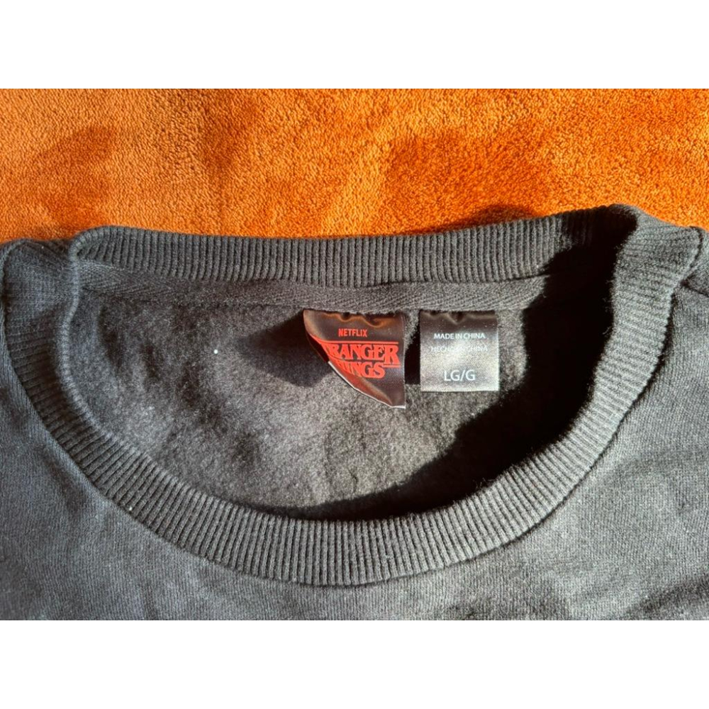 全新怪奇物語Netflix Stranger Things周邊大學T SZ M/L-細節圖3