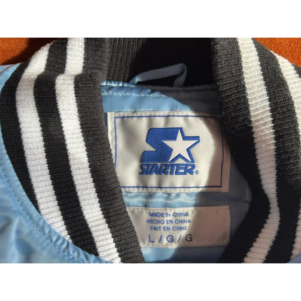 全新Starter MLB Chicago Cubs Retro Satin芝加哥小熊復古棒球外套 SZ L-細節圖6