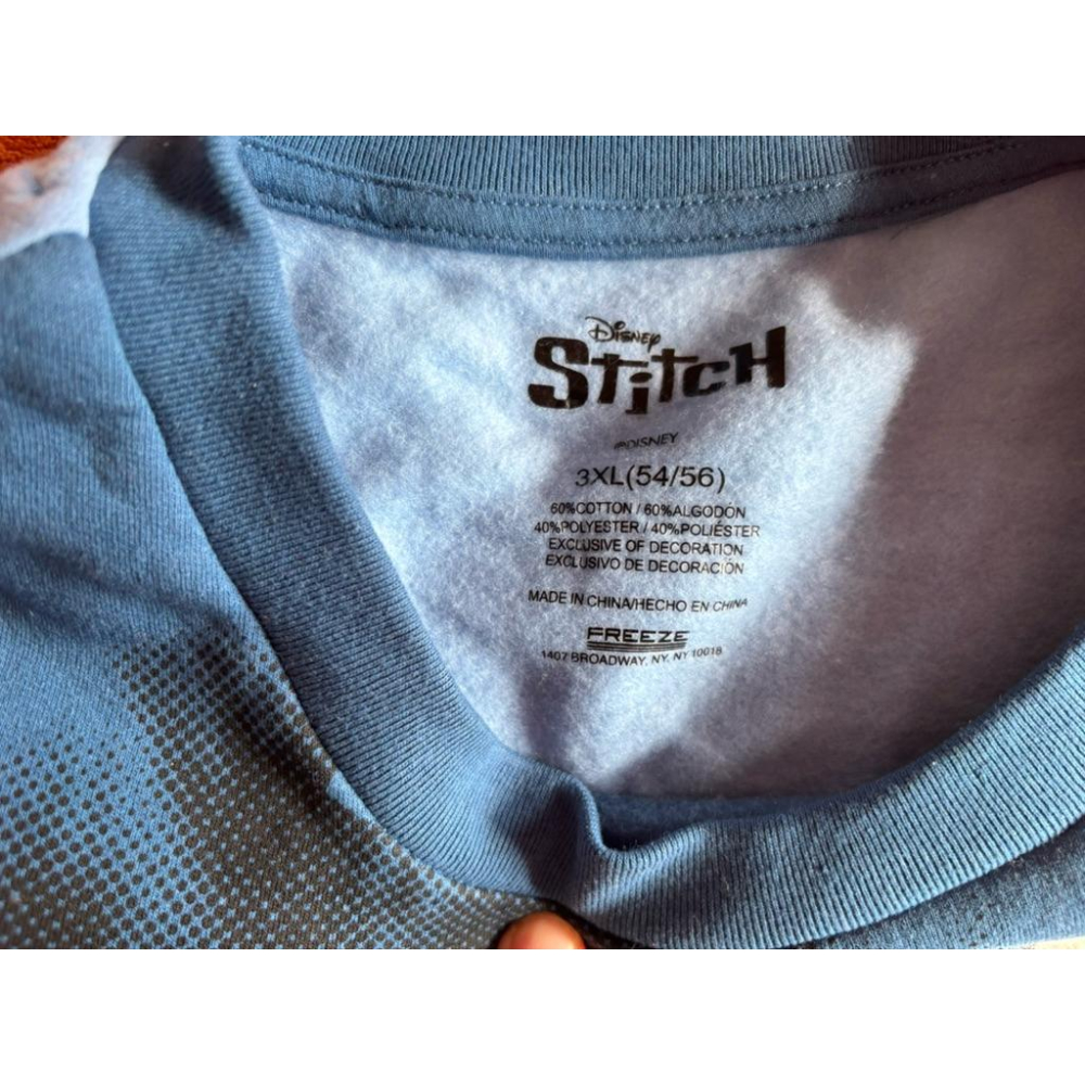 二手迪士尼Disney Stitch大學T SZ 3XL-細節圖5