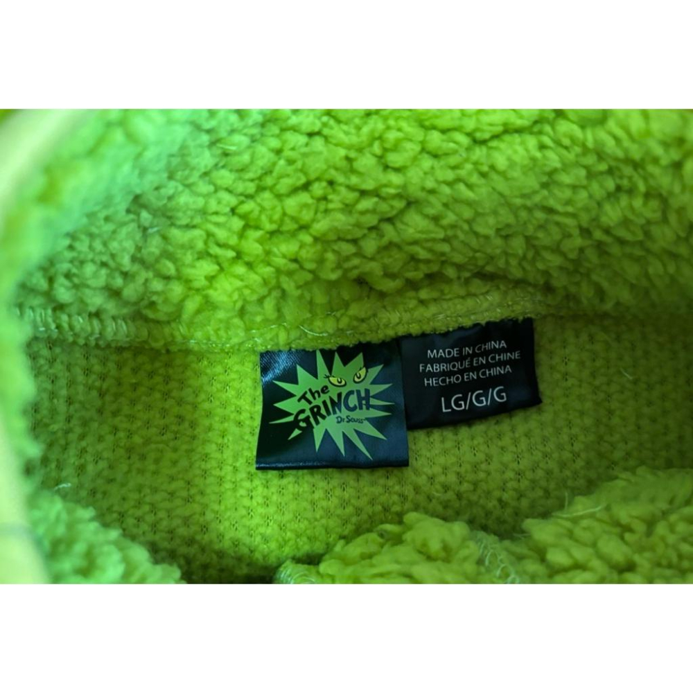 全新Dr. Seuss Grinch鬼精靈刷毛毛衣 SZ L-細節圖5