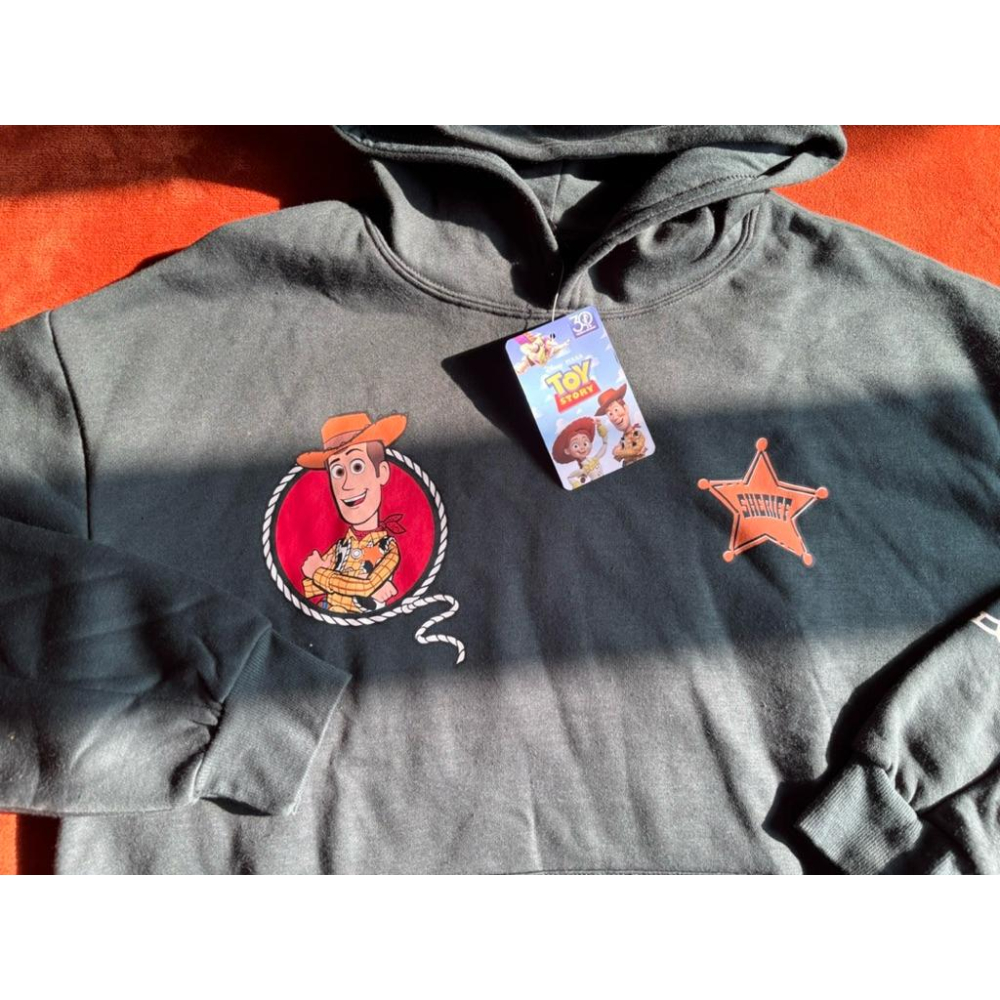全新Disney迪士尼玩具總動員Pixar Toy Story Woody＇s Rodeo Club Hoodie M-細節圖5