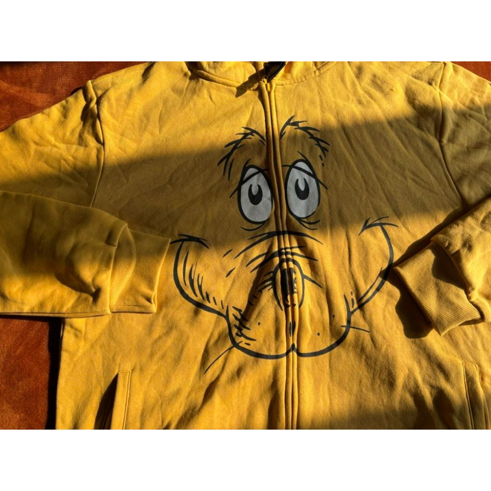 全新Dr Seuss The Grinch Max The Dog Face連帽外套 SZ L-細節圖2